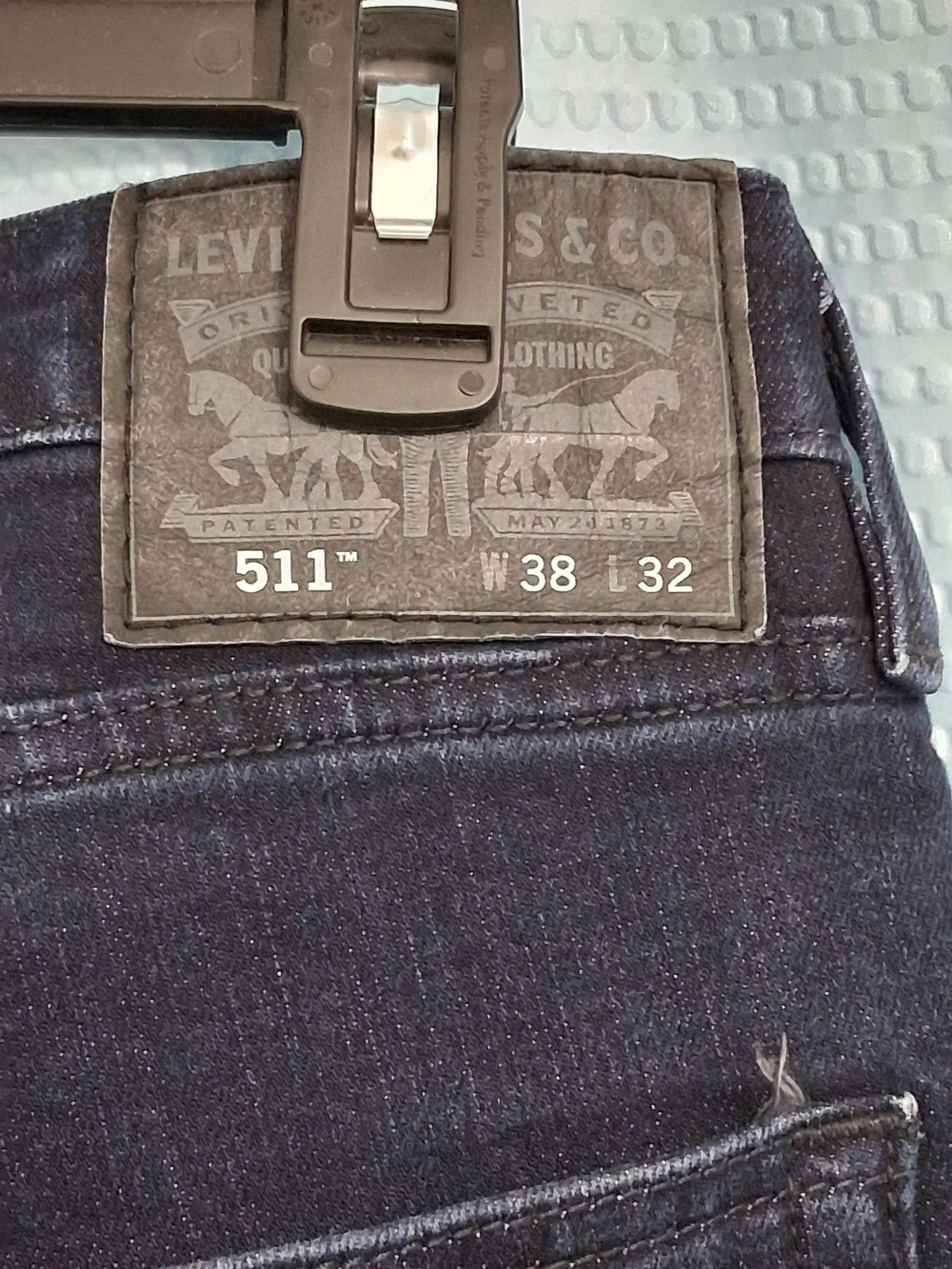 Men's Navy Blue Levis 511 Reenforced Jeans